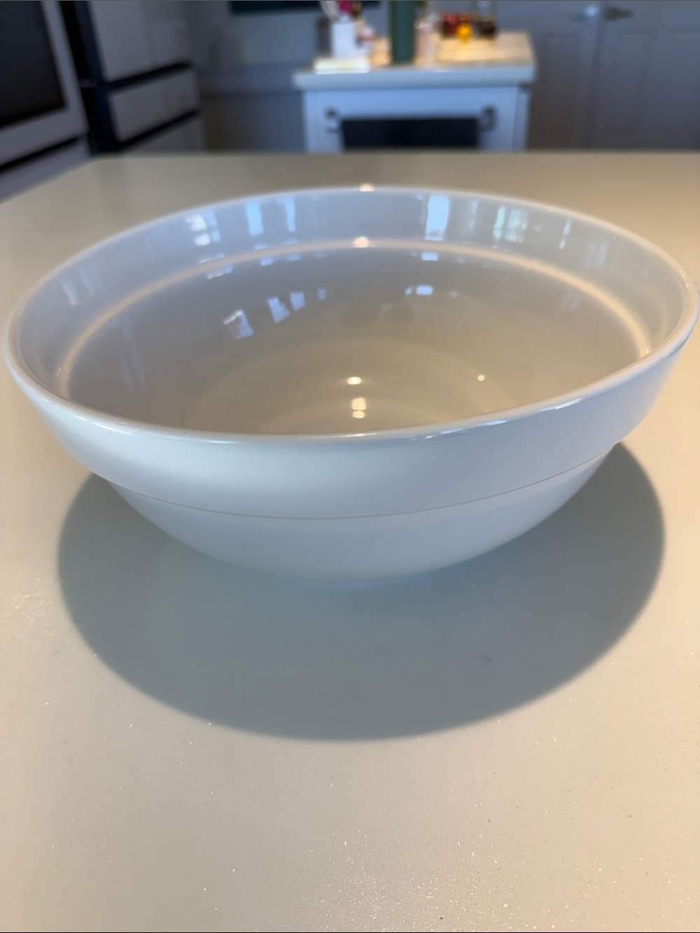 Israel Ironware White Ceramic Serving Bowl - Multipurpose Dining Bowl